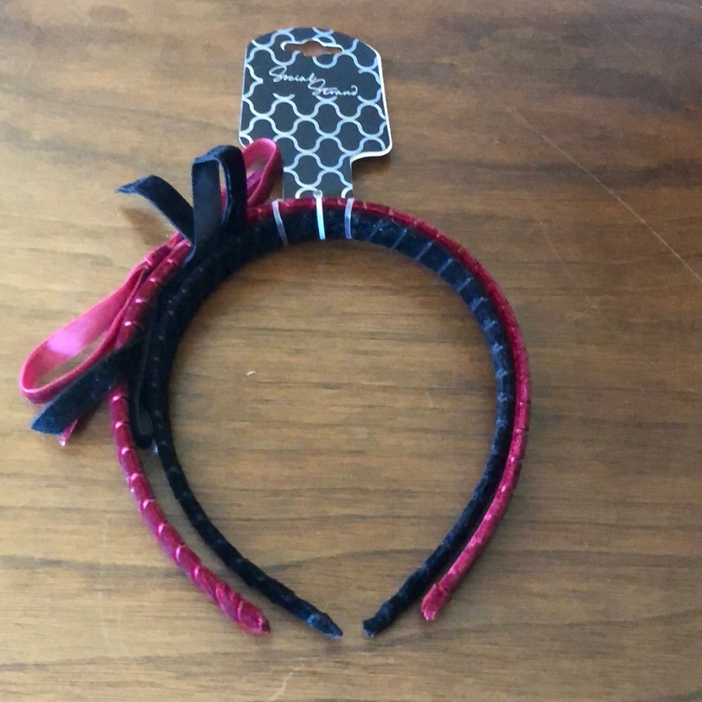 Set of 2 Velvet Headbands. New.